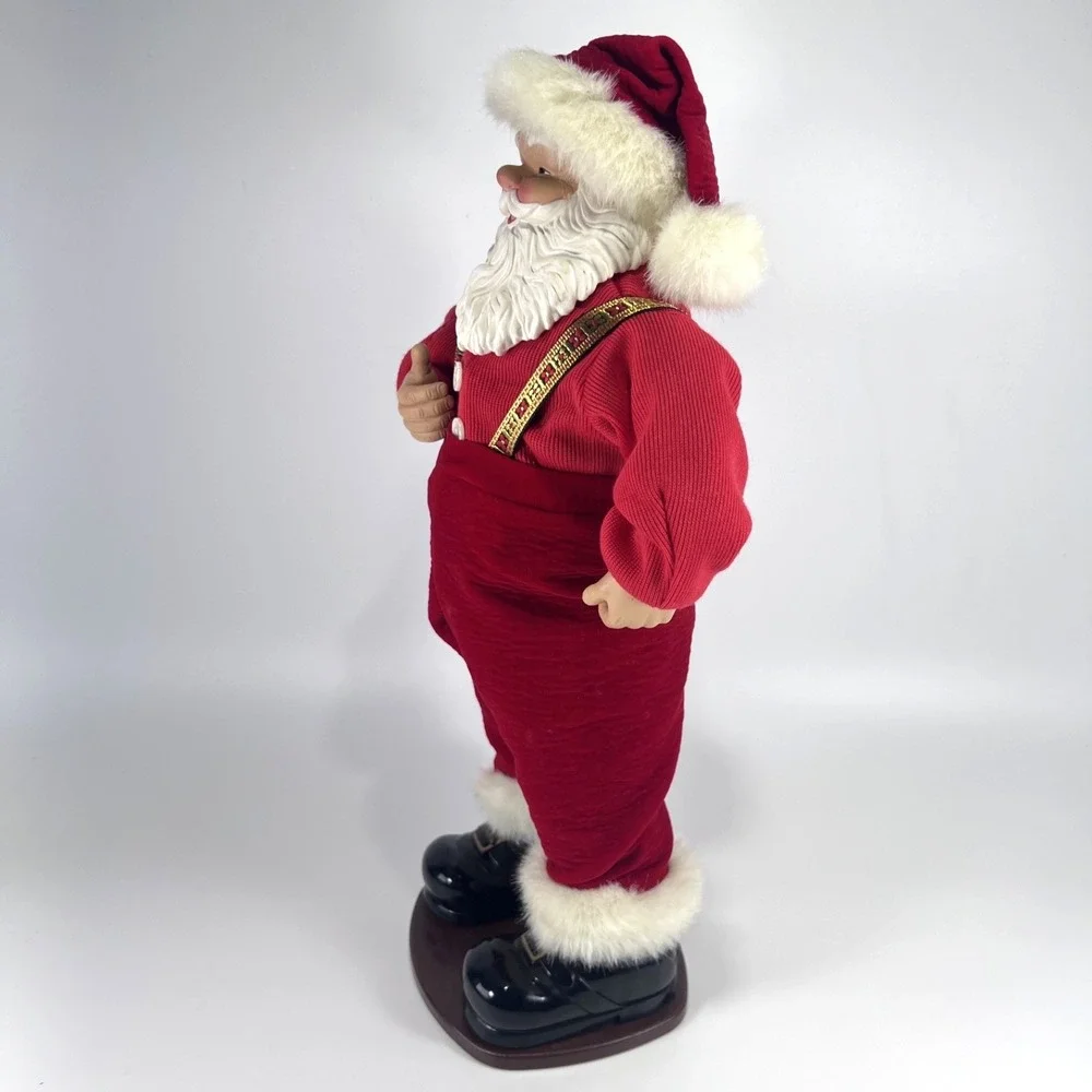 VTG 1998 Jingle Bell Rock Santa Dancing‎ Musical Figure 16